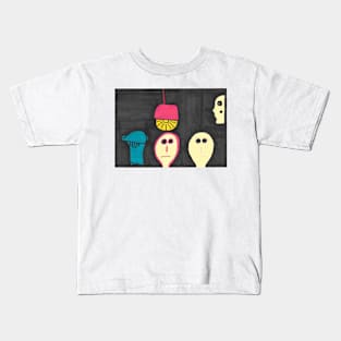 Three Men and a Mushroom Kids T-Shirt